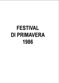 Festival Di Primavera 1986 [double DVD]